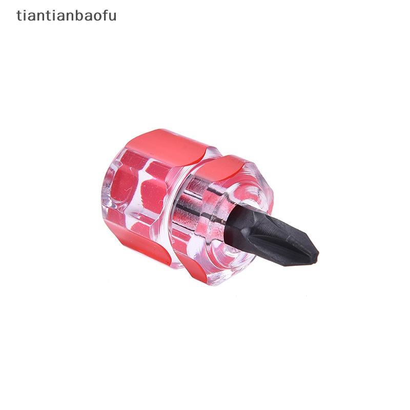 [tiantianbaofu] 2 Pcs Obeng Mini Screw Driver Pendek Kecil Split Repair Tools Kit Set, Butik