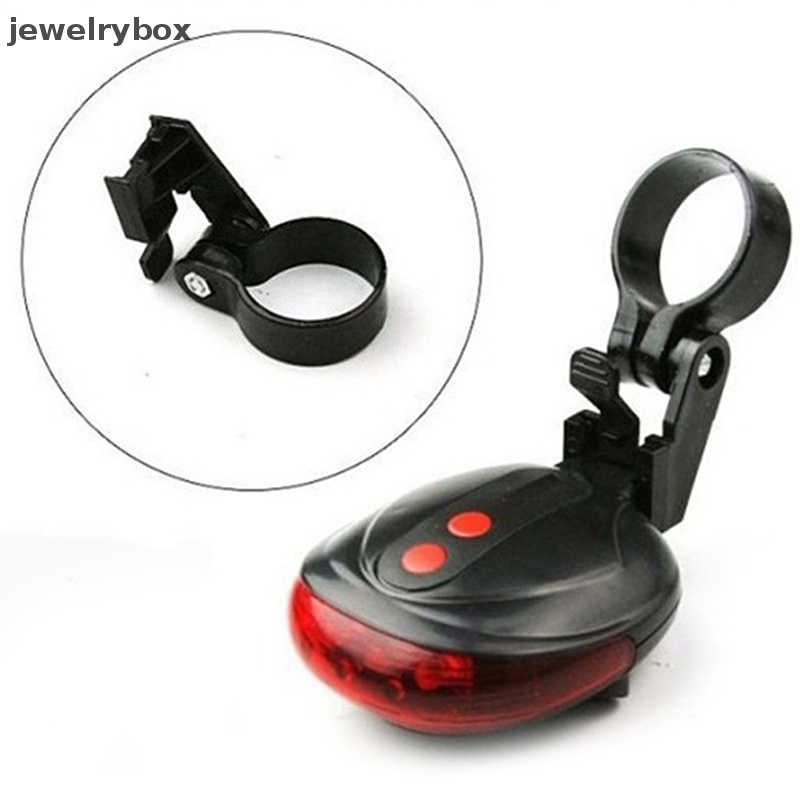 [jewelrybox] 2laser+5led Belakang Bersepeda Sepeda Sepeda Ekor Peringatan Keamanan Kedip Lampu Cahaya Butik