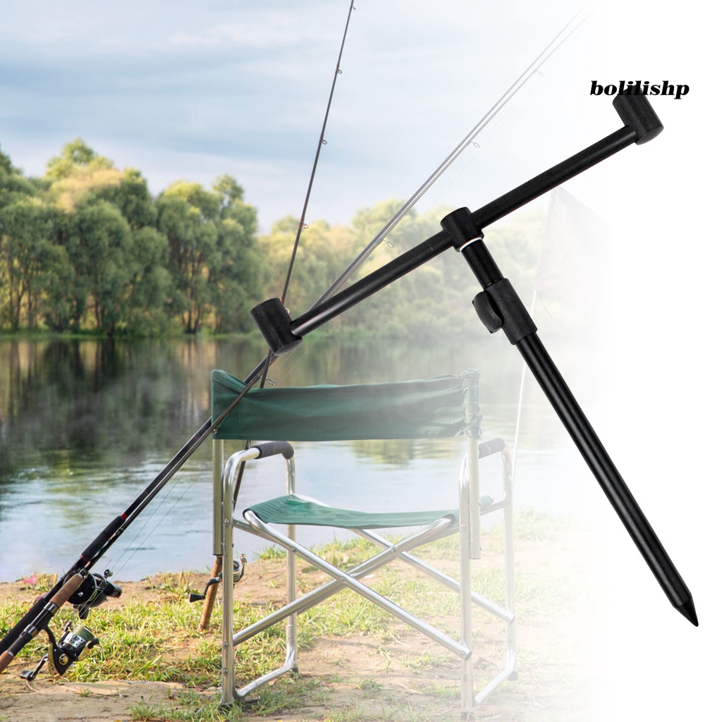 Bo-crossbar Bracket Teleskopik Stabilitas Tinggi Portabel Tahan Aus Pemasangan Mudah Heavy Duty Aluminium Alloy Tandon Memancing Alarm Sea Rod Holder Fishing Gear