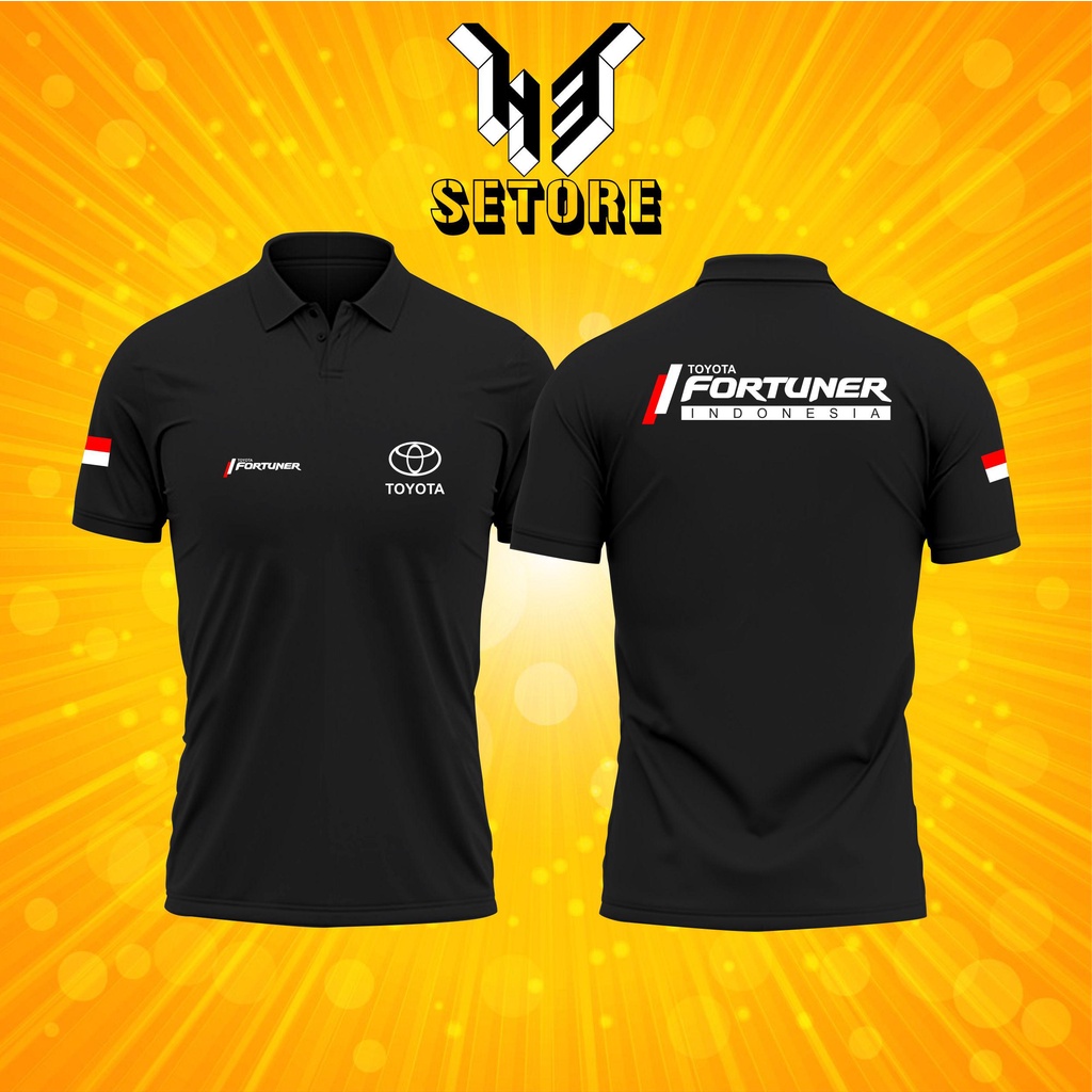 T-shirt polo toyota fortuner / baju fortuner /baju komunitas