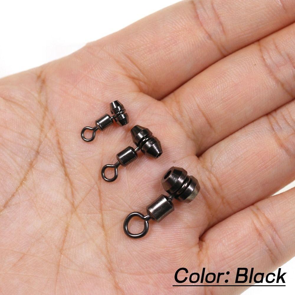 Lanfy 3arah Memancing Putar360° Rotasi 10pcs Solid Ring Hook Aksesoris Barel Cross Memancing Rigs Konektor 3arah Air Asin Memancing Konektor