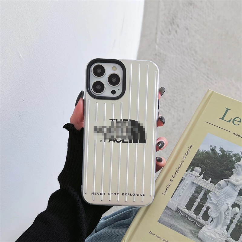 IPHONE Casing Pelindung Lembut Garis Stereo Cocok Untuk Iphone14 13 12 11 Pro Max Trend Printed North Phone Case