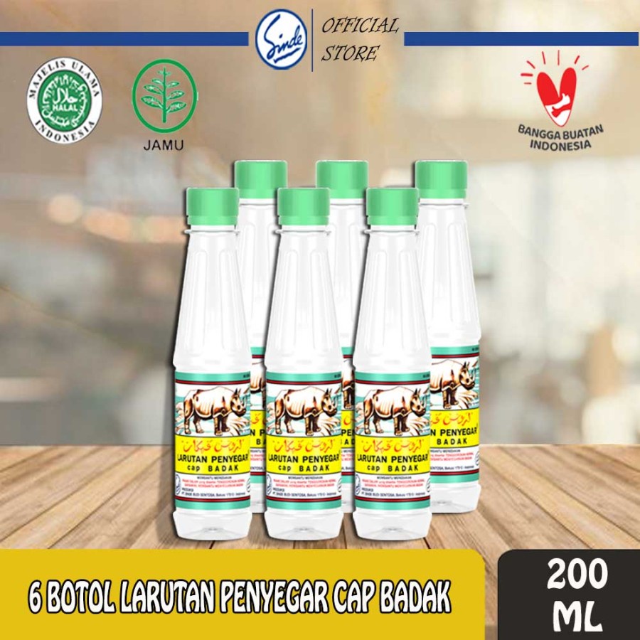 

6pcs LARUTAN PENYEGAR CAP BADAK botol 200ml