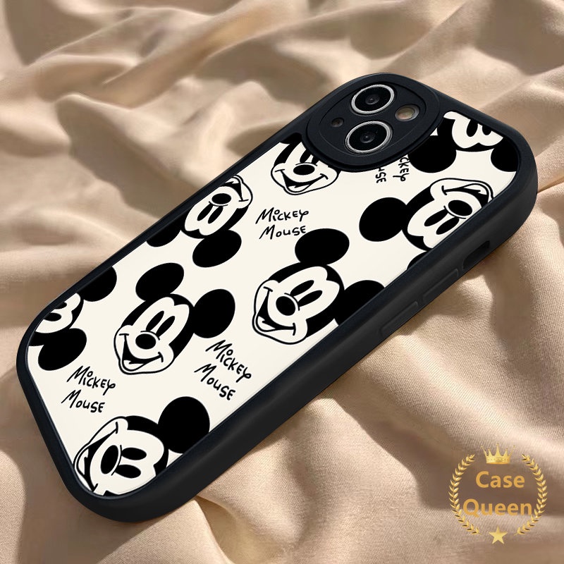 Lovely Mickey Mouse Soft Tpu Case Kompatibel Untuk iPhone XR XS X Max7 6 8 6s Plus 11 13 14 12 Pro Max SE 2020 Fashion Pasangan Shockporoof Kartun Disney Cover