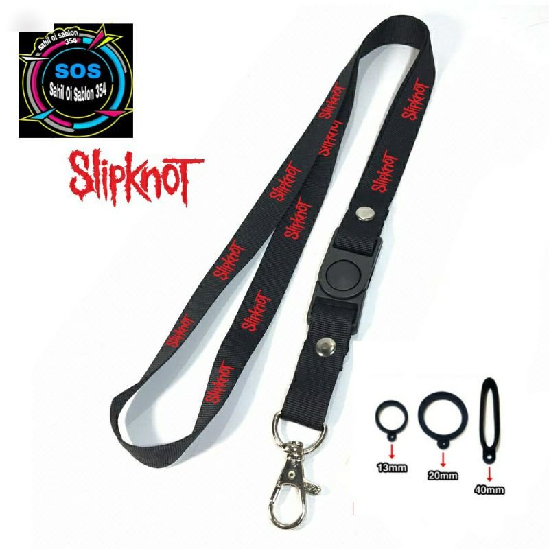 

LANYARD SLIPKNOT PREMIUM GANTUNGAN KUNCI/GANTUNGAN POD/GANTUNGAN ID CARD BEST SELLER
