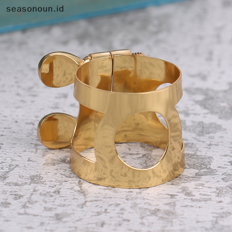 Seasonoun Sax Saxophone Mouthpiece Ligature Clip Climp Topi Pengikat Tahan Lama Untuk Alto/Sub Alto/Treble Sax Saxophone Mouthpiece Clamp Clip.