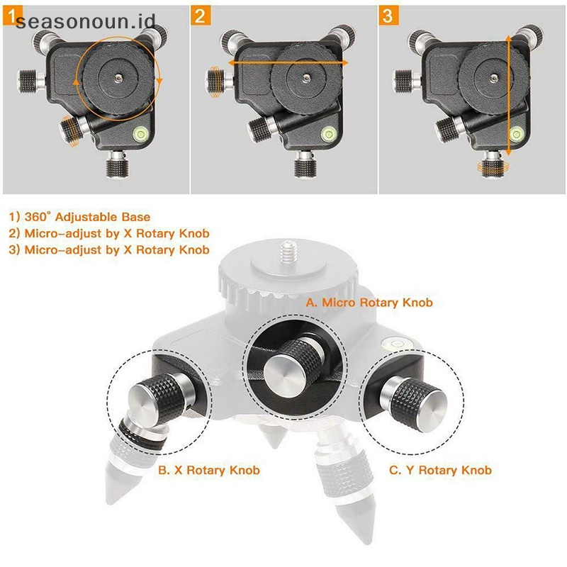 Adaptor Level Laser Seasonoun 12jalur360° Kit Alat Ukur Self Leveling Balok Silang 3D  .