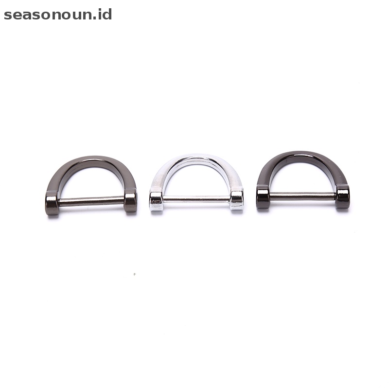 Seasonoun Gantungan Kunci Mobil Batang Tebal Classic D Shape Horseshoe Key Holder.