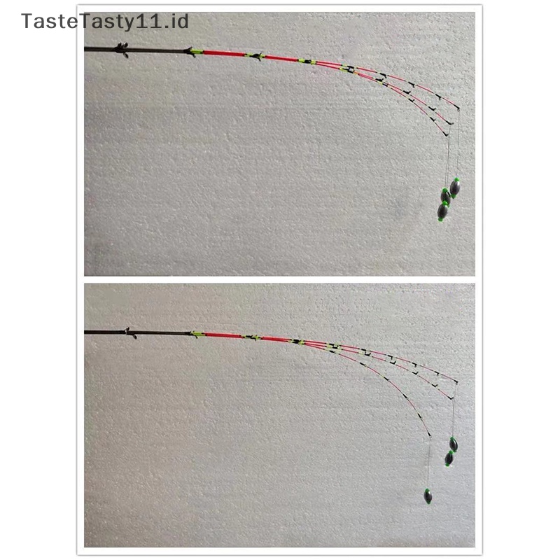 Tastetasty 55 cm Kaca fiberTitanium Alloy Ujung Rakit Perbaikan Refit Pengganti Malam Memancing Fleksibel Rod Tip Fishing Tackle Pole Aksesoris.