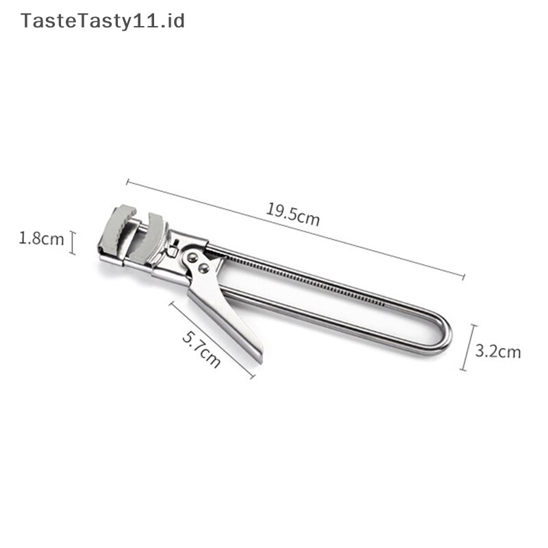 Tastetasty Adjustable Jar Opener Stainless Steel Camping Piknik Selai Alat Buka Tutup Botol Ki.