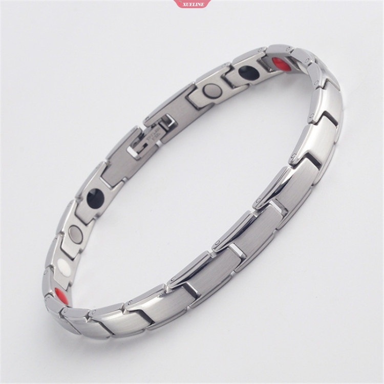 Ultra Kekuatan Bio Magnetik Terapi Gelang Wanita Mode Baris Ganda Kuat Magnet Germanium Ion Negatif Gelang Bangles [ZXL]