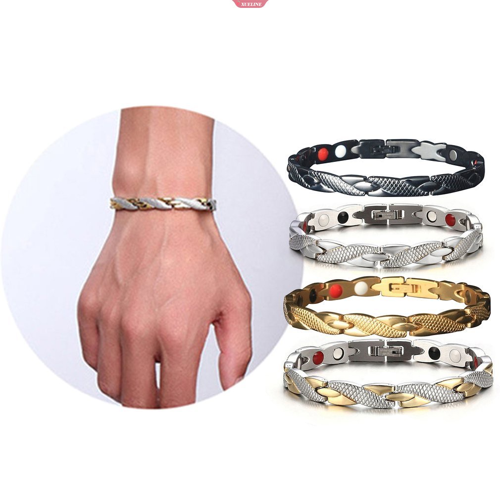 New Motif Naga Memutar Sehat Magnet Gelang Untuk Wanita Power Therapy Magnet Bracelet Bangles Untuk Wanita Pria [ZXL]