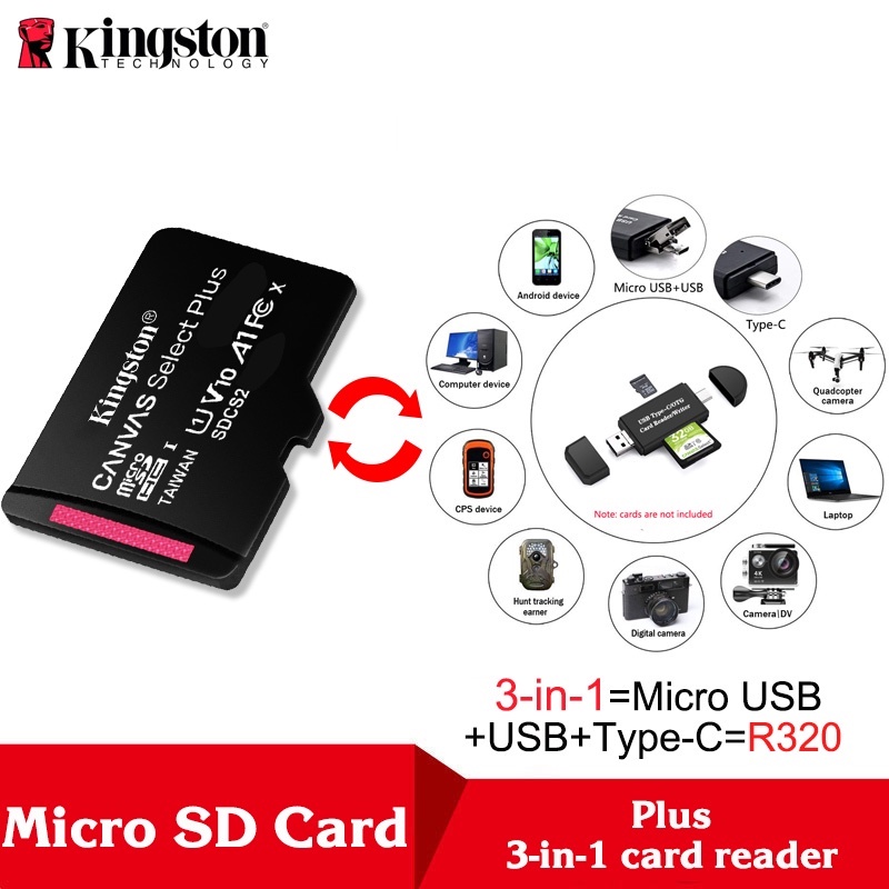 Kartu Micro SD TF Memory Card Class10 100MB/s 512Ggb 256gb 128gb 64gb 32gb 16gb 8gb Kartu Memori Ponsel