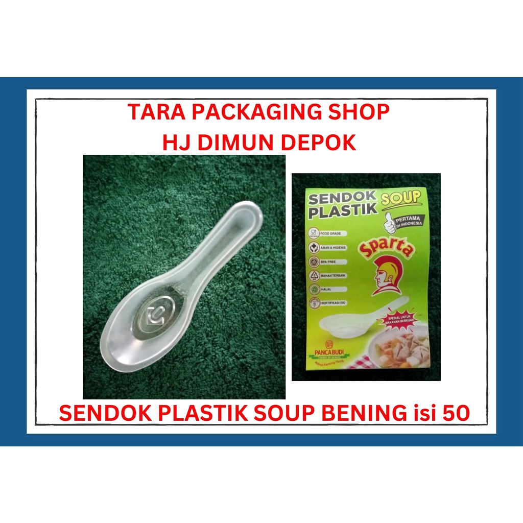 SENDOK PLASTIK SUP BENING ISI 50 PCS