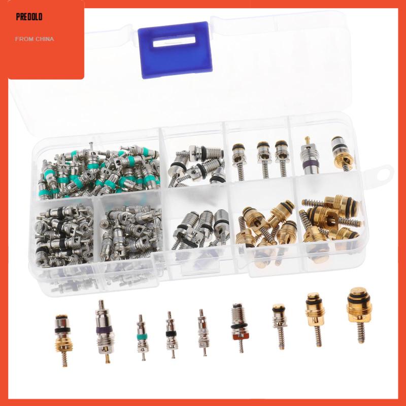 [Predolo] 134pcs A/C Mobil Auto Ac Core Assortment R134A Kotak