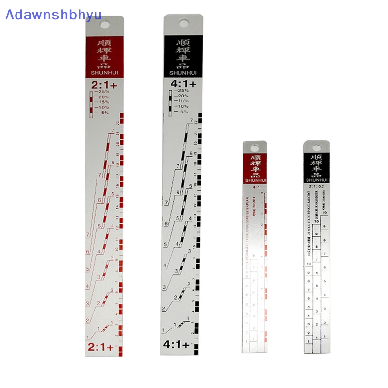 Adhyu Mixing Tool Standard Ruler Cocok Untuk Mobil Penggaris Cat Paint Tool ID