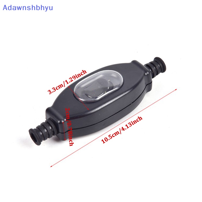 Adhyu Waterproof In Line Switch Saklar Kabel IP65 Kontak Kabel Bulat Saklar Double Cut ID