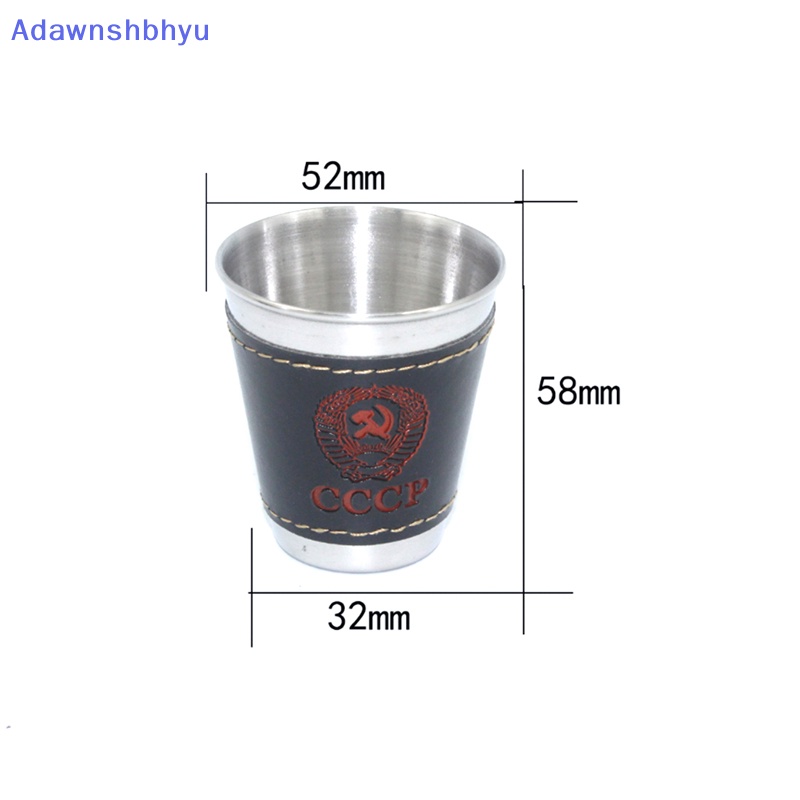 Adhyu 4pcs/ lot 70ml Cangkir Berkemah Luar Ruangan Set Perlengkapan Piknik Cangkir Anggur Stainless Steel  Id