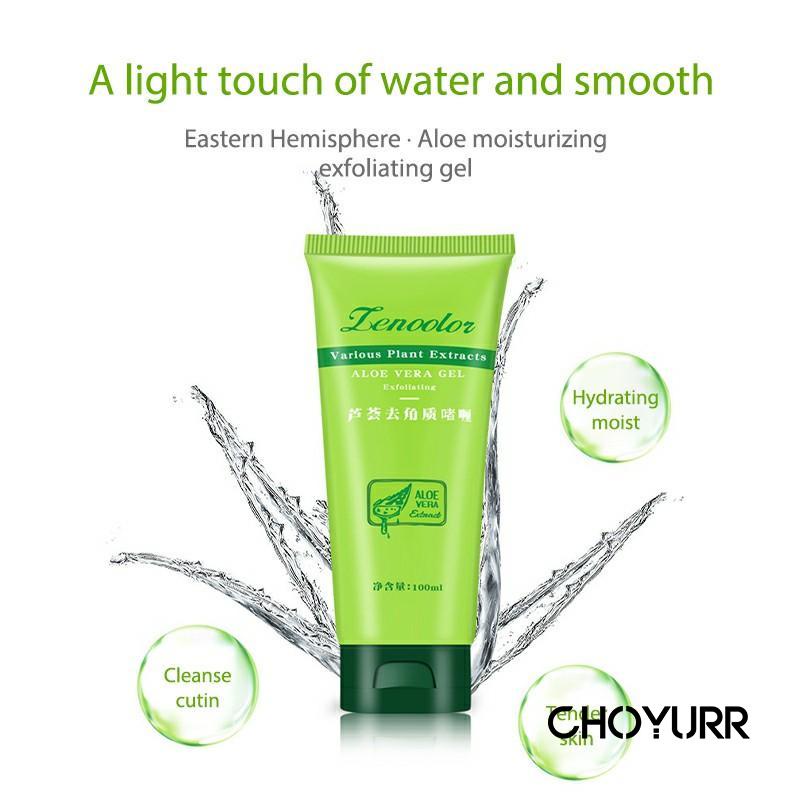 【COD】Lencolor Aloe Vera Centella Eksfoliasi Kulit Wajah Exfoliating Asiatica Peeling Gel -CH