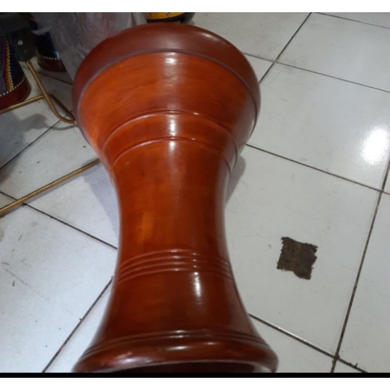 DUMBUK GENDANG TUMBUK BATU 8 inch KAYU MAHONI darbuka calti [ COD ]