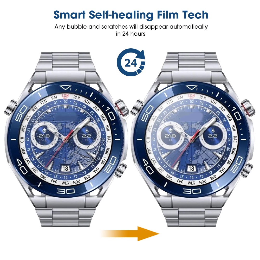 Hd Hydrogel Film for HUAWEI Watch Ultimate/Full Coverage Pelindung Layar Untuk Jam Tangan Huami Aksesoris Anti Gores