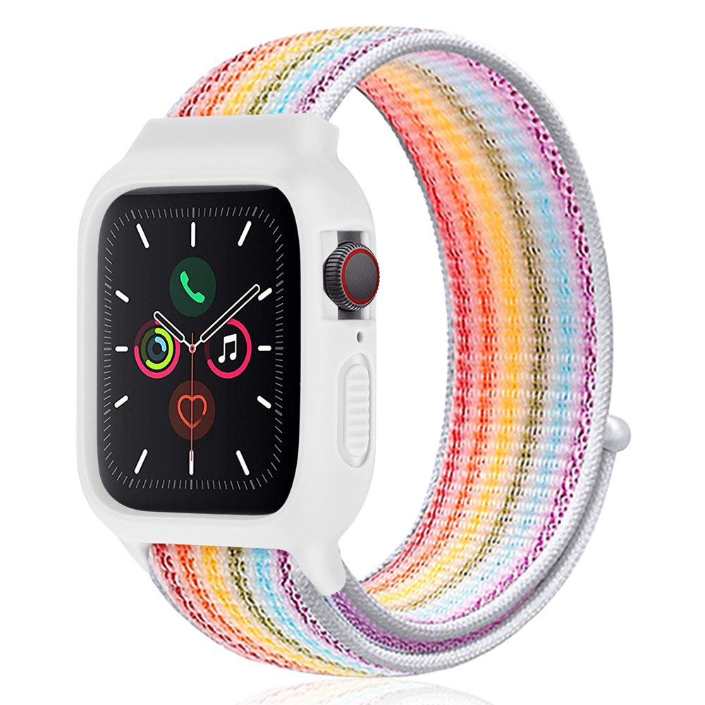 2 in 1 APPLE WATCH Nylon Strap 38/40/41mm 42/44/45mm iWatch Loop Replacement Band