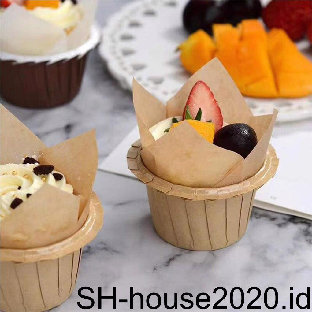 150buah Kue Baking Cups DIY Kerajinan Tahan Suhu Wadah Penyimpanan Serbaguna Sekali Pakai Cupcake Liners Bakeware