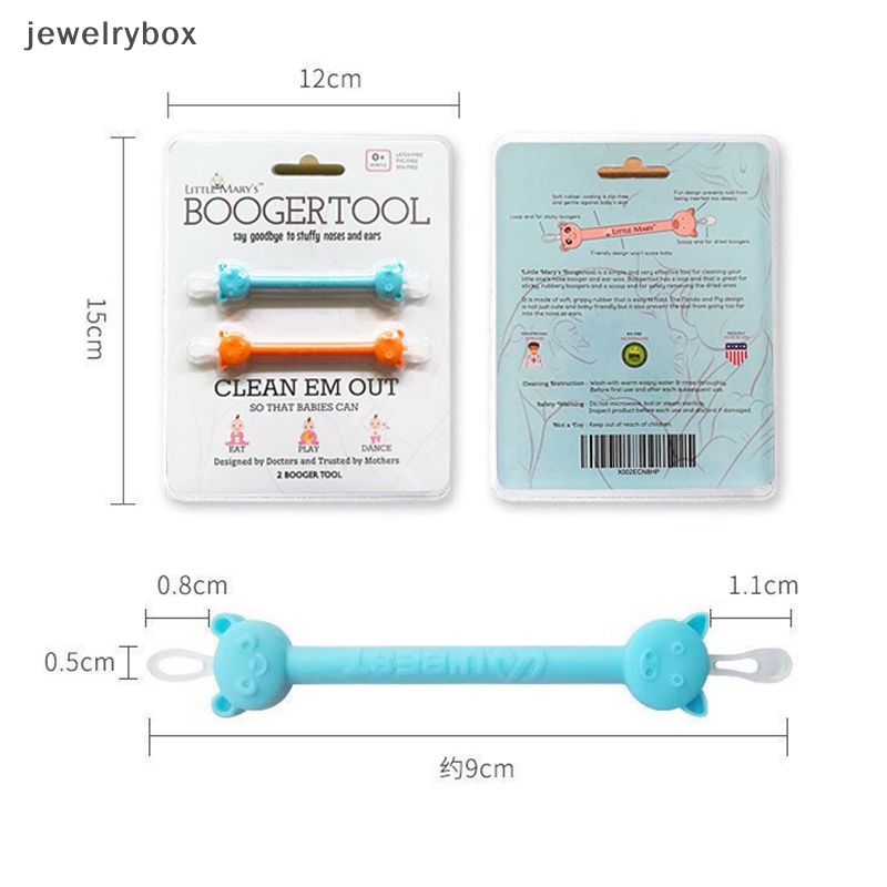 [jewelrybox] 1/2pcs Sendok Telinga Bayi Double-headed Ear Wax Pickers Cleaning Stick Lembut Sendok Telinga Bayi Ear Wax Curette Picker Pembersih Telinga Hidung Butik