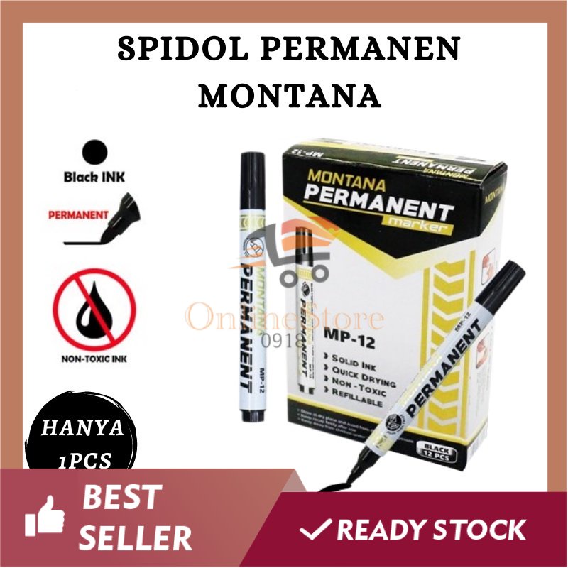 

OS -F214- Spidol MP12 Montana - Spidol Perpcs - Spidol Permanent - Spidol Papan Tulis