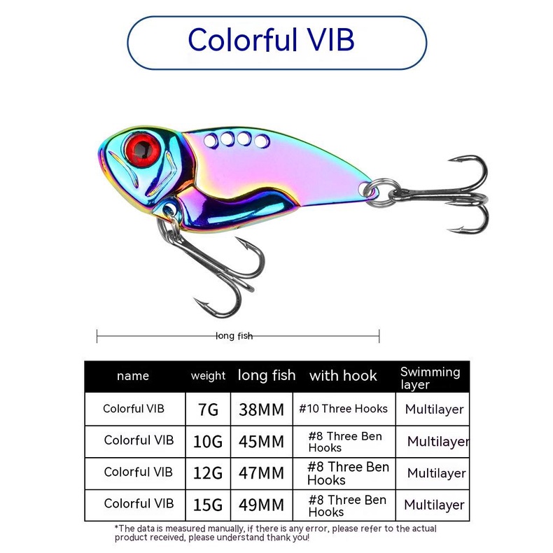 Fishing Jig Spoon Lures Metal VIB Lure Blade Umpan Pancing Sendok Engkol Untuk Trout Bass Salmon Lures Air Tawar Air Asin