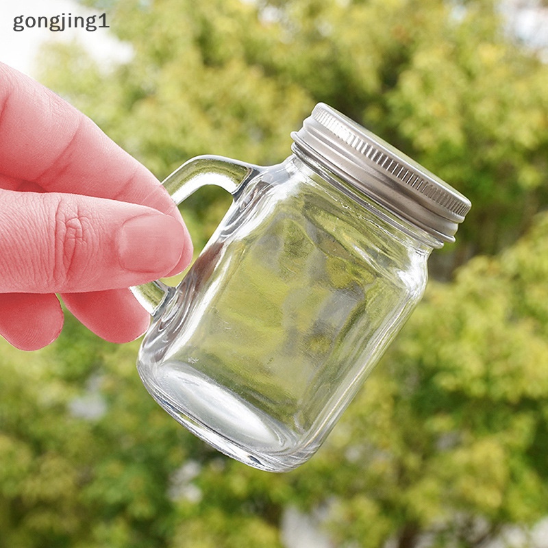 Ggg 35/120/180ML Botol Kaca Bumbu Piknik Jar Madu Kaca Transparan Dengan Tutup ID