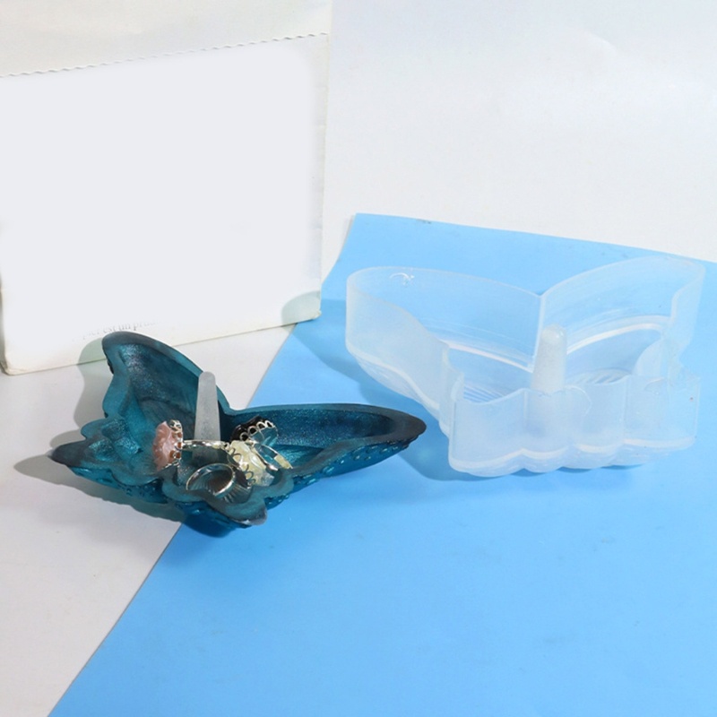 Siy Cetakan Resin Kupu-Kupu Kotak Penyimpanan DIY Cetakan Silikon Untuk DIY Craft Home Decor