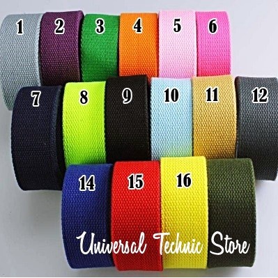 Tali Webbing / Tali Pengikat Barang / Tali Sling Belt Turbular 2.5cm