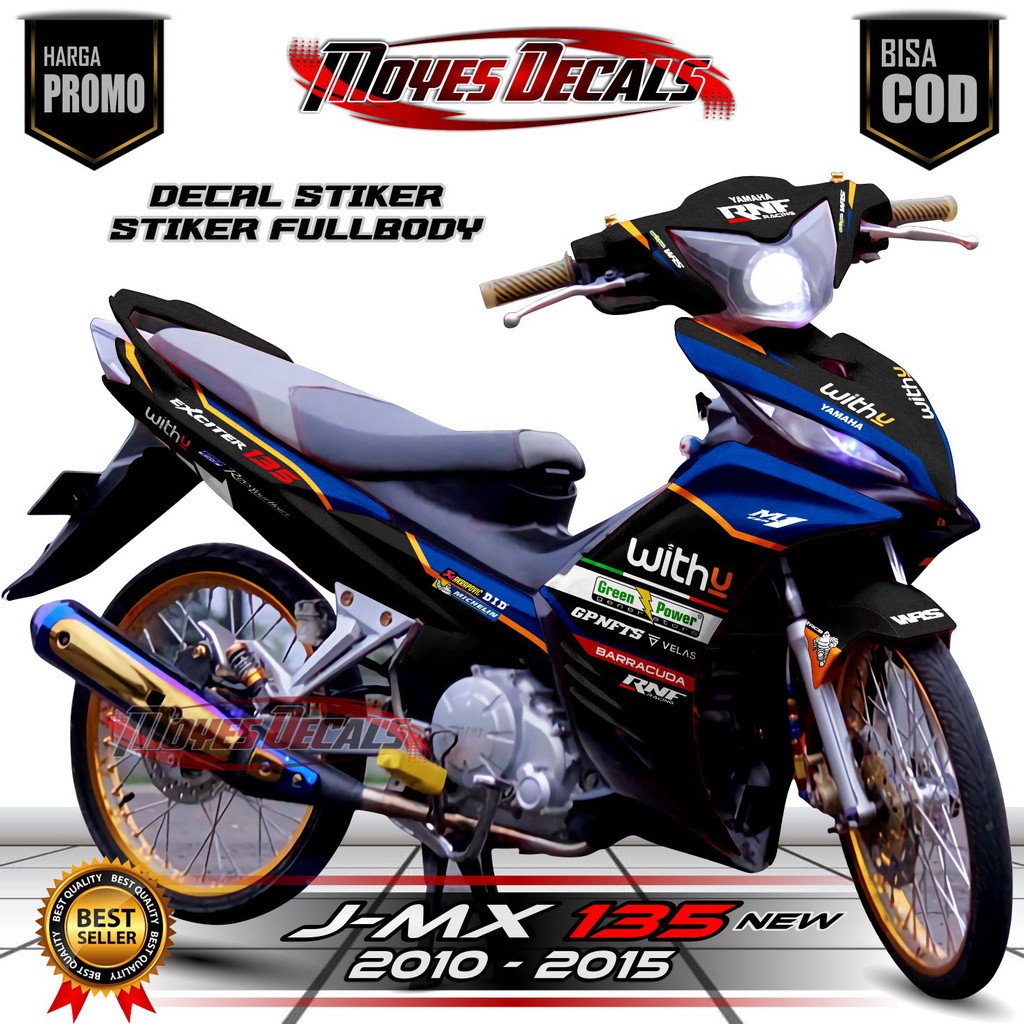 Decal New Jupiter Mx 135 Full Body RNF WithU 2022
