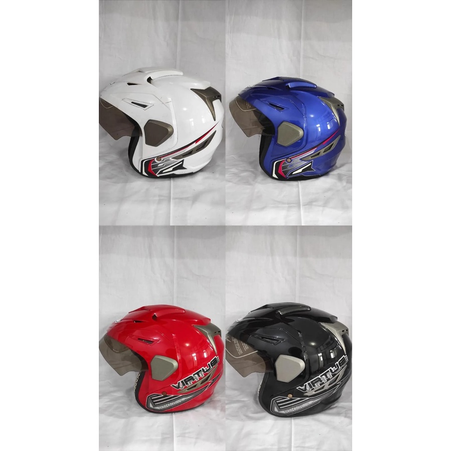 HELM MOTOR SNI VIRTUE SINGLE VISOR REJECT PABRIK