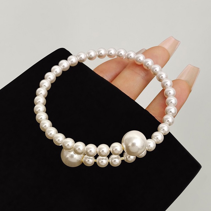 French Retro Pearl Light Mewah Temperamen High-End Niche Design Gelang Fashion Sederhana