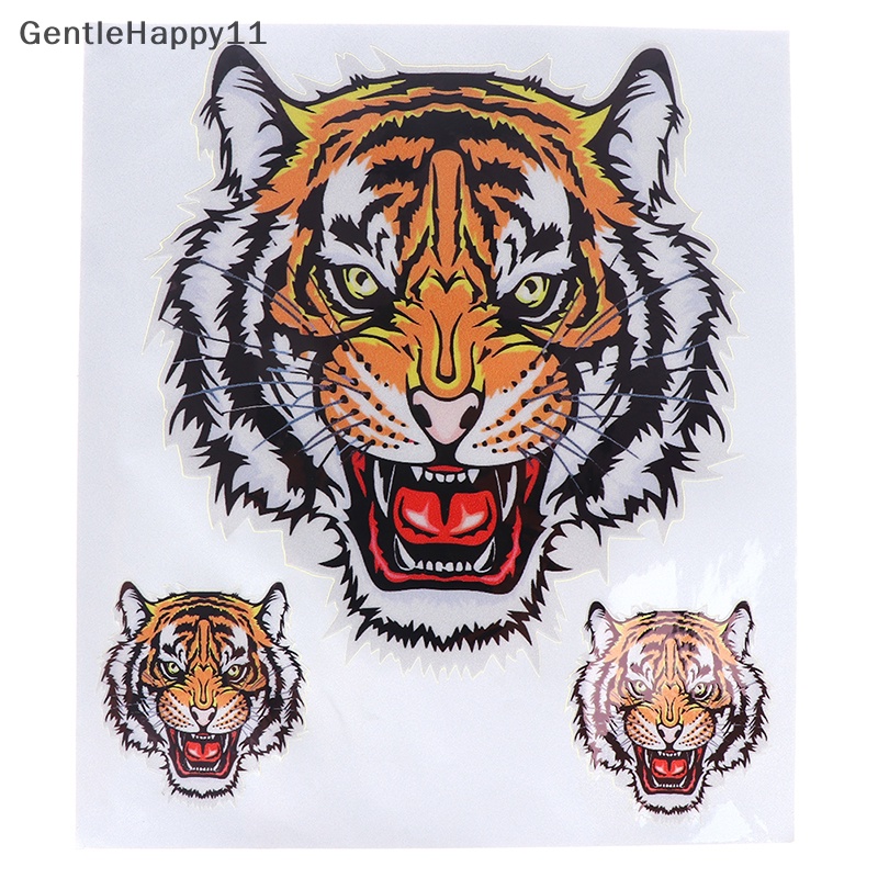 Gentlehappy 1lembar Tiga Kepala Macan Mobil Motor Vinyl Decal Auto Styling Stickers id