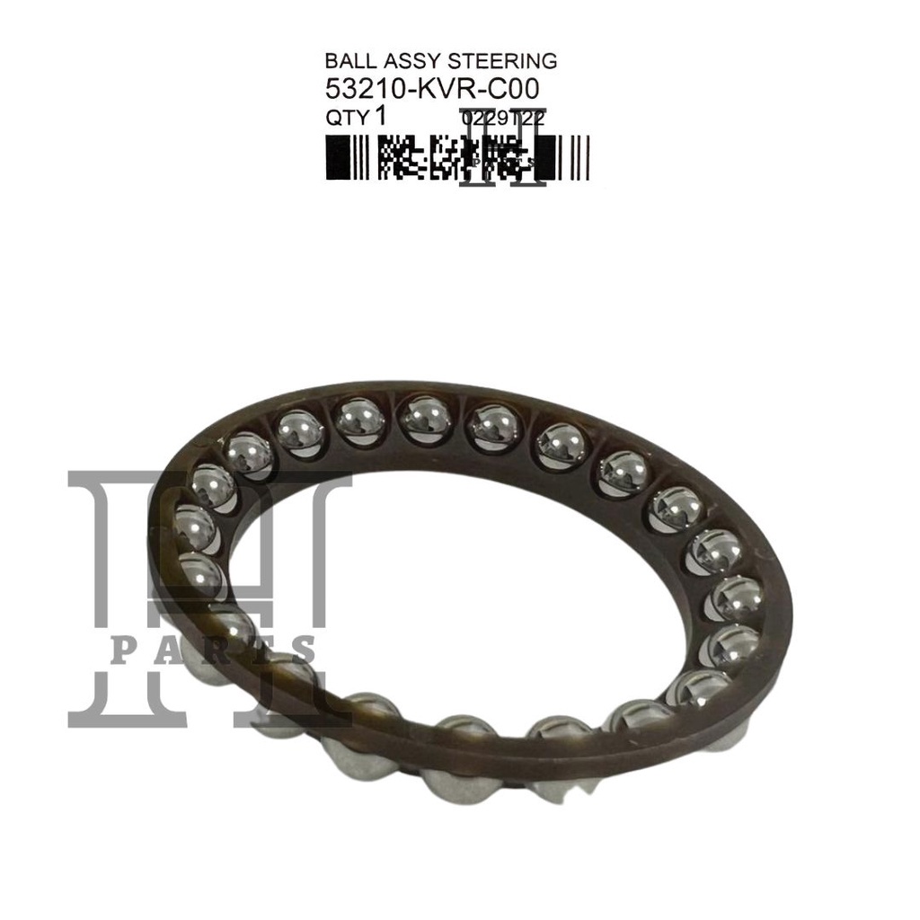 LAHAR PELOR KOMSTIR ATAS  BALL ASSY STEERING STEEL ADV PCX 150 160 HYBRID 53210-KVR-C00 ASLI ORIGINAL AHM HGP HONDA