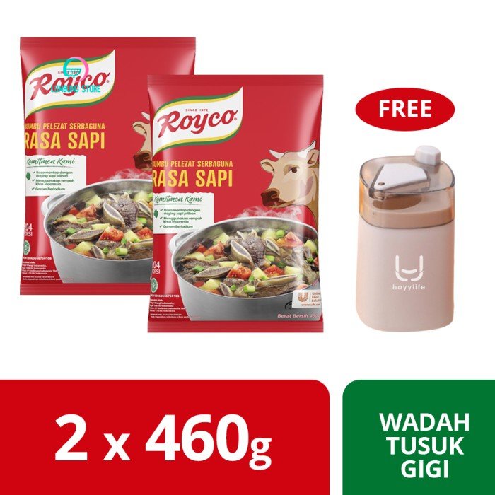 

Royco Sapi Pouch 460G (x2) Free Wadah Tusuk Gigi