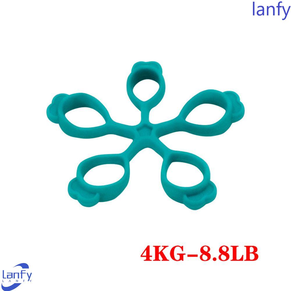 Lanfy Finger Strength Training Band Alat Ketegangan Silica Gel Finger Berolahraga Hand Gripper Grips Pull Ring Band Pelatih Kekuatan Pergelangan Tangan Finger Trainer Finger Strength Trainer