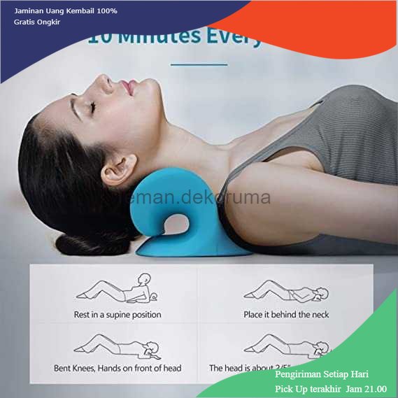 TD - DPR lpcbec Alat Relaksasi Leher Tulang Belakang Neck Pillow Relieve Pain - IPC22