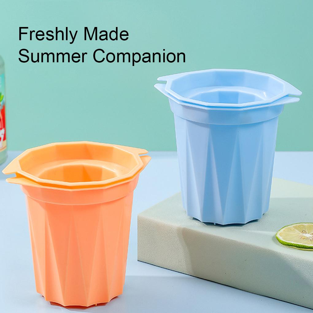 Es Cangkir Gelas Cetakan Gelas Tembakan Jus Alat Minum Pembuat Cetakan Ukuran Besar Pembekuan Rakitan Sendiri Untuk Dapur Rumah Tangga