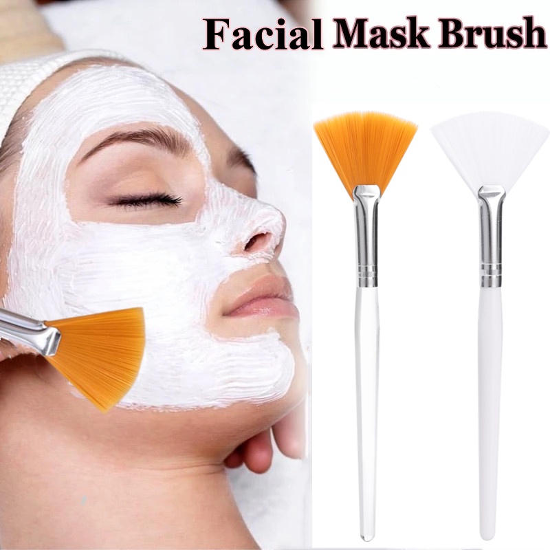 3pcs/set Tahan Lama Berbentuk Kipas Masker Brushes Foundation Bubuk Kosmetik Wajah Makeup Brushes Portable Perawatan Kulit Alat Kecantikan