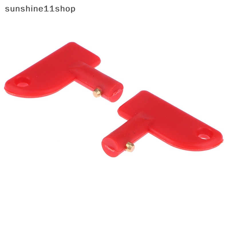 Sho 2pcs Kunci Cadangan Plastik Mini Cut Off Kill Isolator Switch Kunci Cadangan N