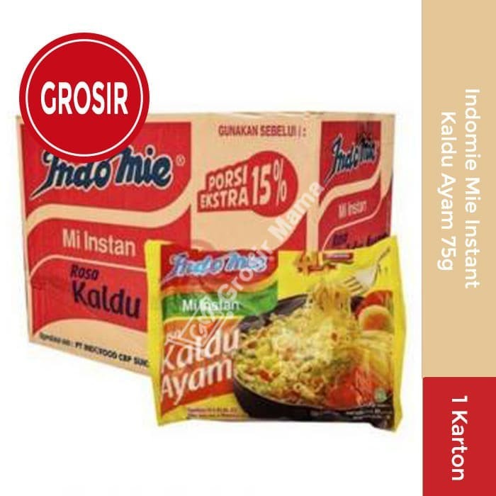 

Terjangkau Indomie Mie Instant Kaldu Ayam 1 karton 40 Pcs Grosir