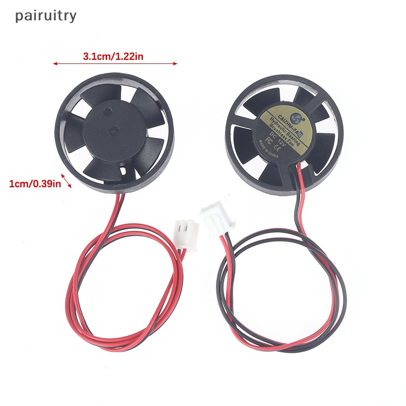 Prt Ultra-miniature Brushless Fan Electric DC 12V/3.7V Mini Micro Kipas Pendingin Mungil PRT