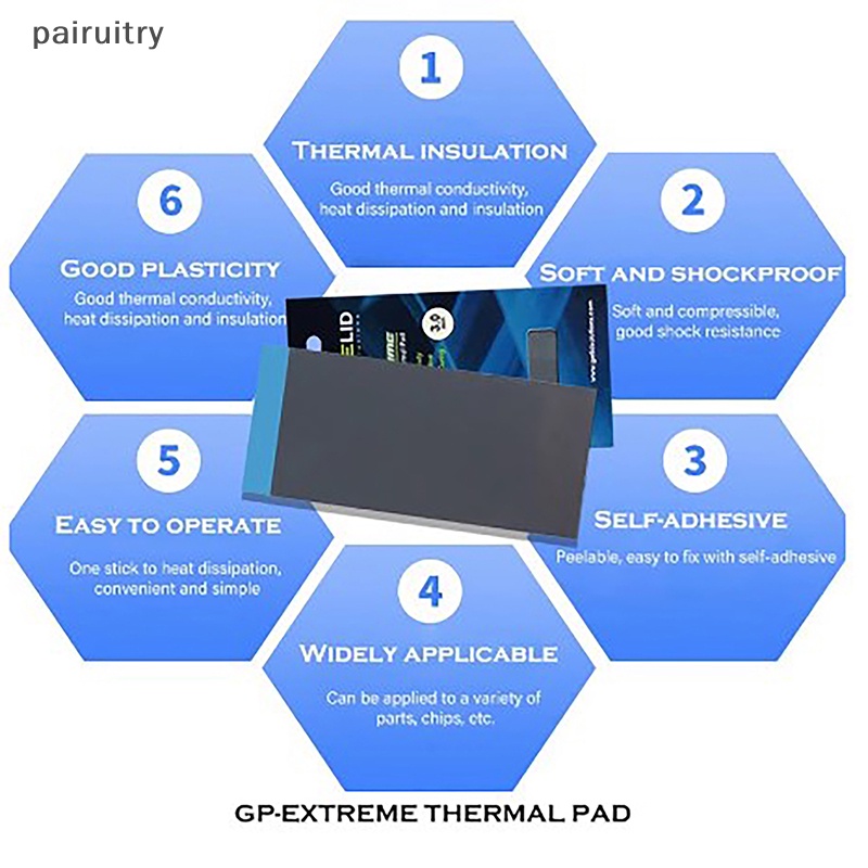 Prt GELID GP-Ultimate 15W/MK Thermal Pad CPU/GPU Graphics Silicone Grease Pad Panas PRT