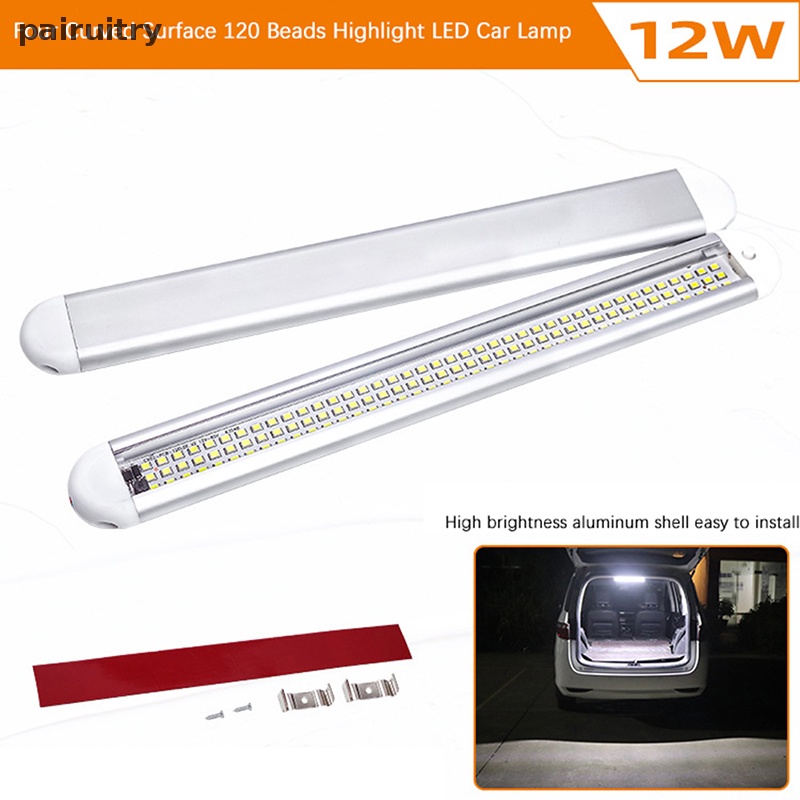 Prt 12-85V 120LED Lampu Interior Mobil Strip Bar Lamp Van Bus Caravan Saklar On/Off PRT