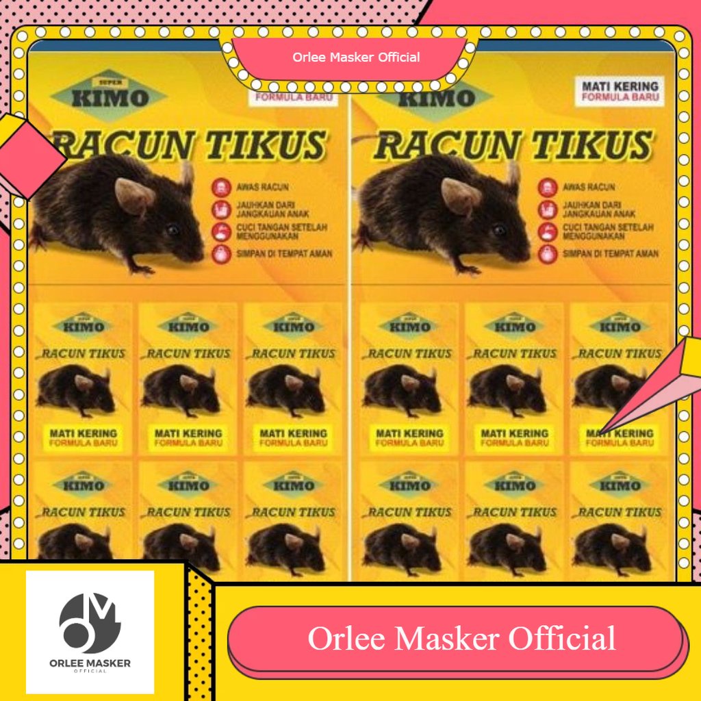 BARU, RACUN TIKUS SUPER KIMO 1 pak (isi 24 pcs), SAKTI AMPUH BUBUK