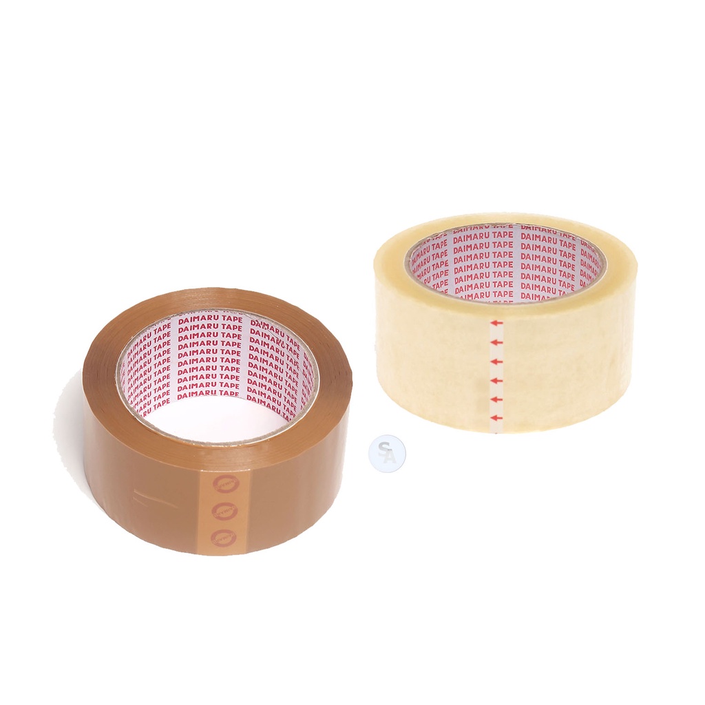 

DAIMARU - Lakban Isolasi Coklat dan Bening 2 inch 48 x 90 Yard - Roll